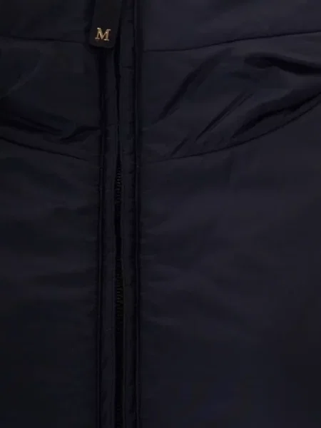 Geacă Max Mara cu glugă albastru