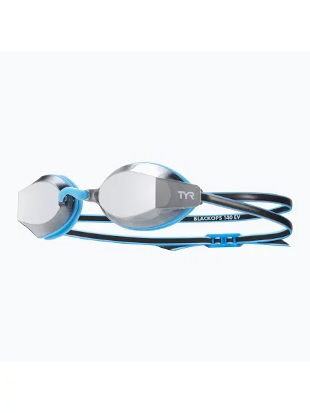Okulary do pływania dziecięce TYR Blackops Ev Racing Mirrored silver/ blue/ black czarne