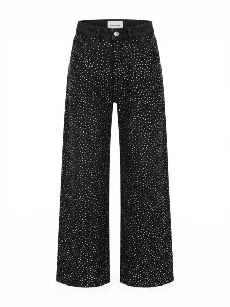 SNOBARIA Jeans denim negru