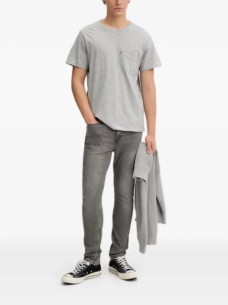 Дънки Levi's® дизайн с пет джоба с кръгло деколте сиво
