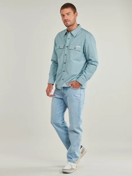 Džínsová košeľa Calvin Klein Jeans modrá