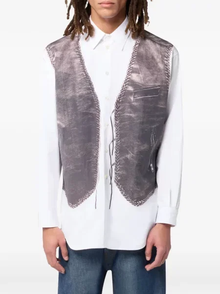 Cămașă Moschino din poplin alb