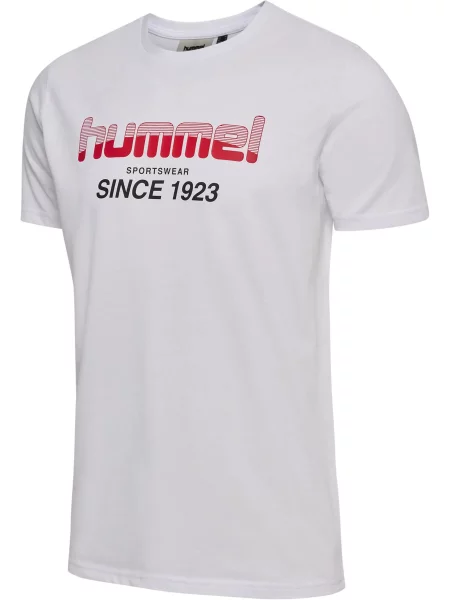 Hummel hmlPULSE GRAPHIC T-SHIRT S/S z bawełny organicznej i z biała
