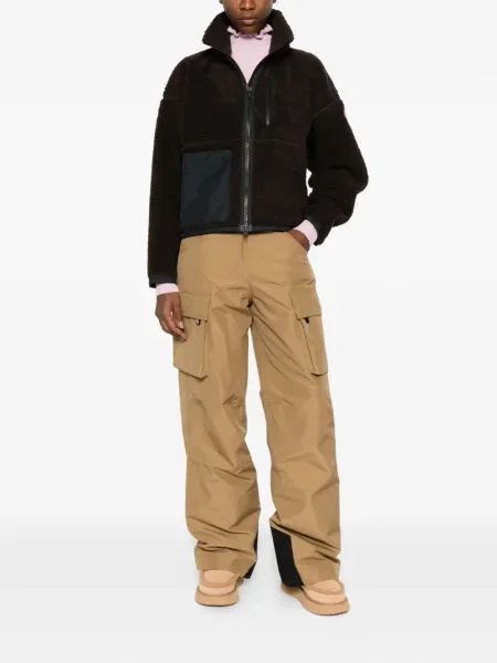 Geacă Canada Goose din fleece maro