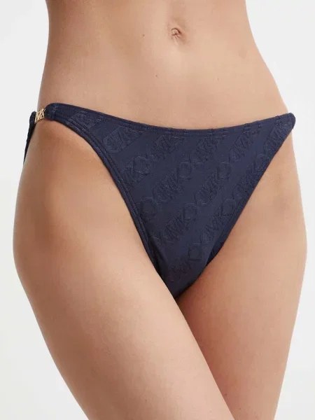MICHAEL Michael Kors figi kąpielowe STRING BIKINI BOTTOM granatowy