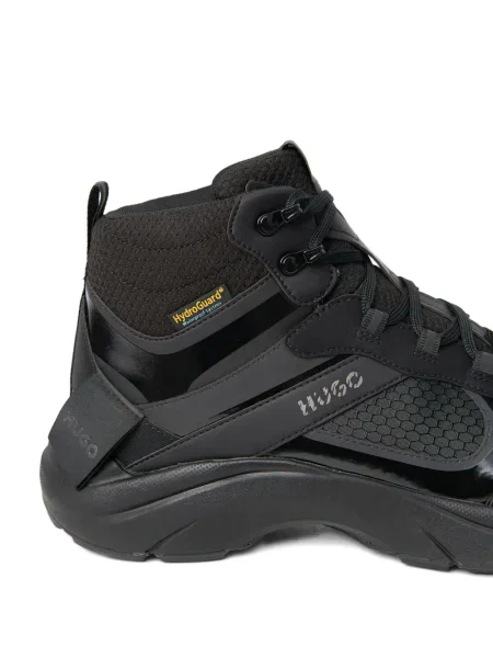 Sneakers Hugo με αυτόγραφο μαύρο