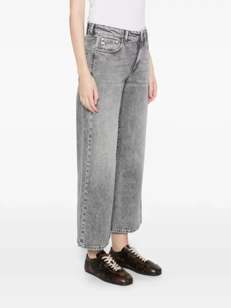 Blugi cu picior larg Ag Jeans gri