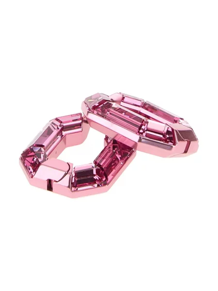 Kolczyki Swarovski różowe