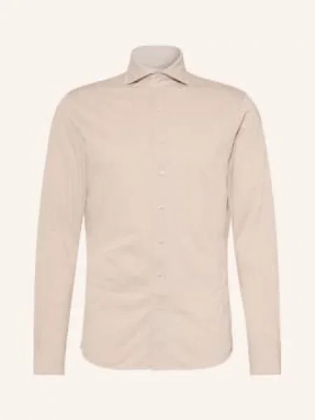 Profuomo Koszula O Kroju Slim Fit beige beżowa