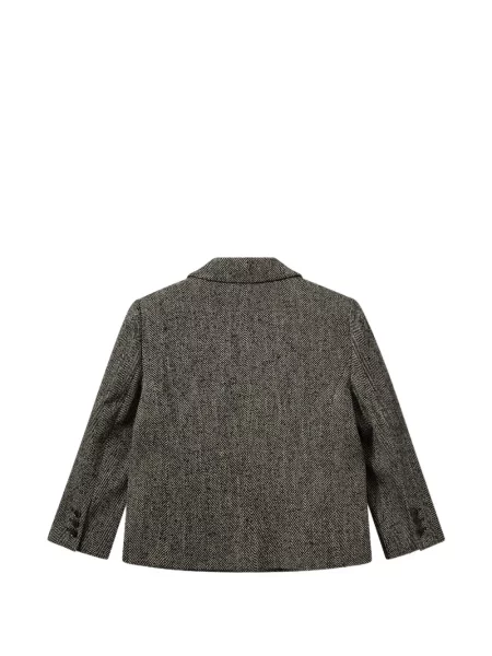 Blejzer The Garment s herringbone uzorkom s reverom siva