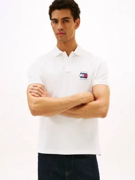 Tommy Hilfiger Polo PIQUE REG alb
