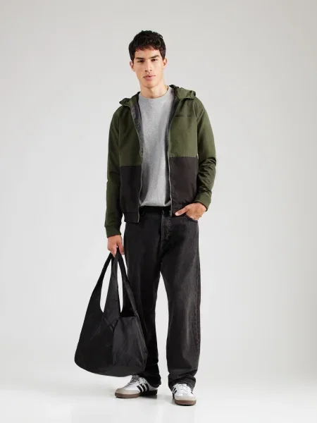 JACK & JONES Prehodna jakna JJERush oliva črna
