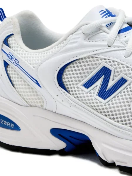 Sneakerși New Balance 530 cu șireturi din dantelă alb