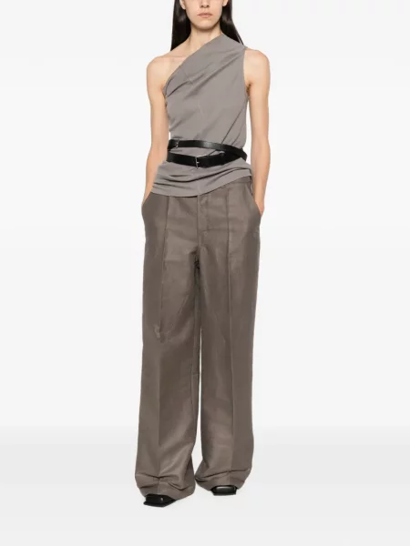 Top Rick Owens cu un umăr gol gri