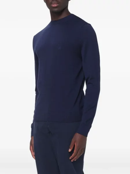 Pulover Etro cu broderie albastru