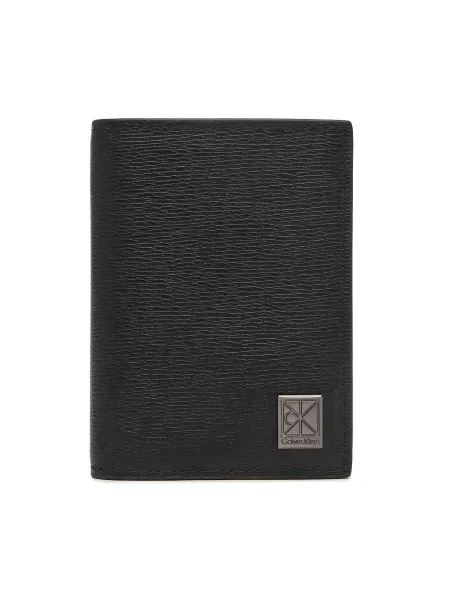Calvin Klein Denarnica Emblem Hw N/S Billfold W/ Coin črna
