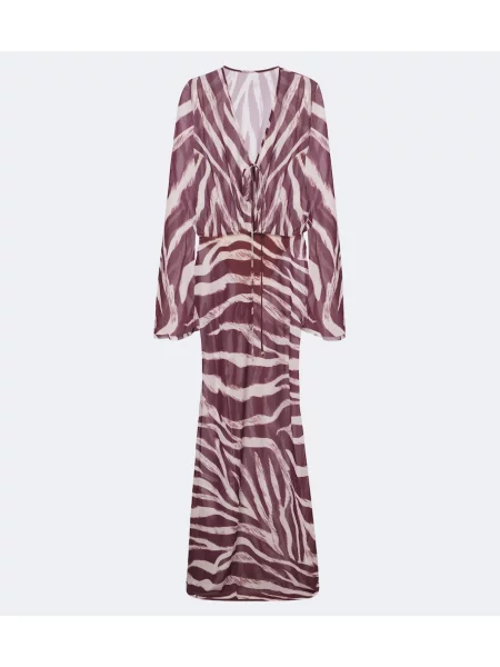 Rochie maxi Bananhot cu imagine cu model zebră