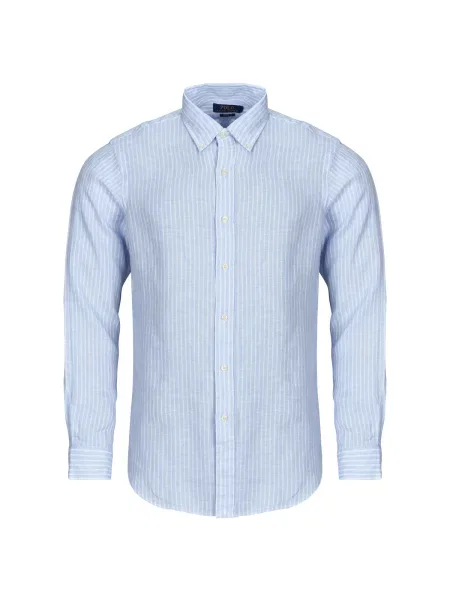 Polo Ralph Lauren Cămașă azuriu / alb albastru