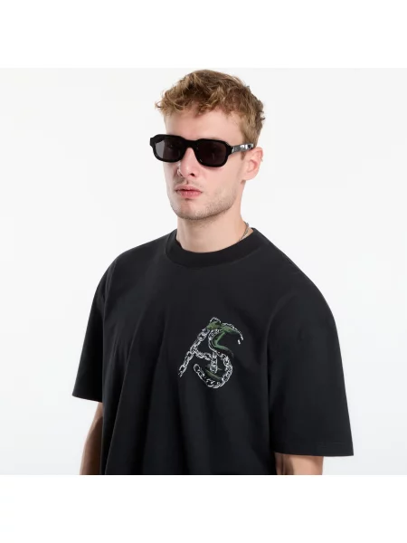 T-shirt AllSaints Linx Ss Crew Washed Black M μαύρο