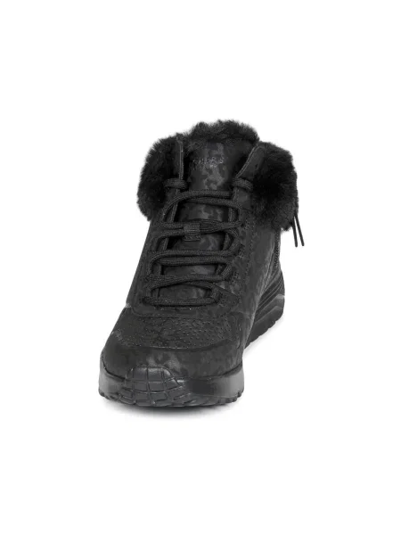 Členkové topánky Skechers čierna