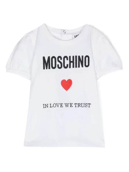 Koszulka dziecięca Moschino biała