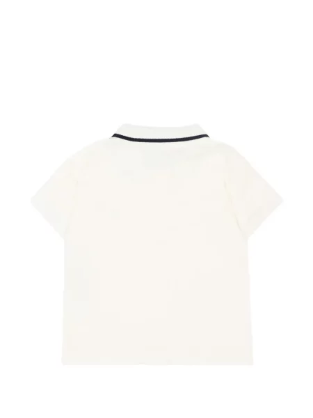 Koszulka polo dziecięca Petit Bateau biała