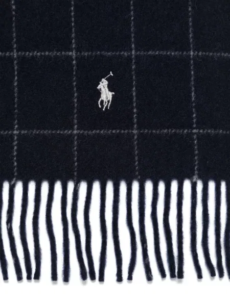 Raštuotas pledas šalikas Polo Ralph Lauren ruda