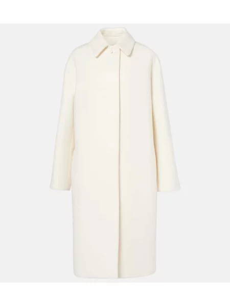 Palton Fforme de lână alb
