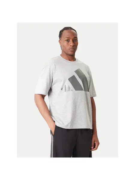 Adidas Póló Loose Fit szürke