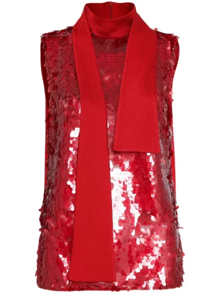 Top Gloria Coelho roșu