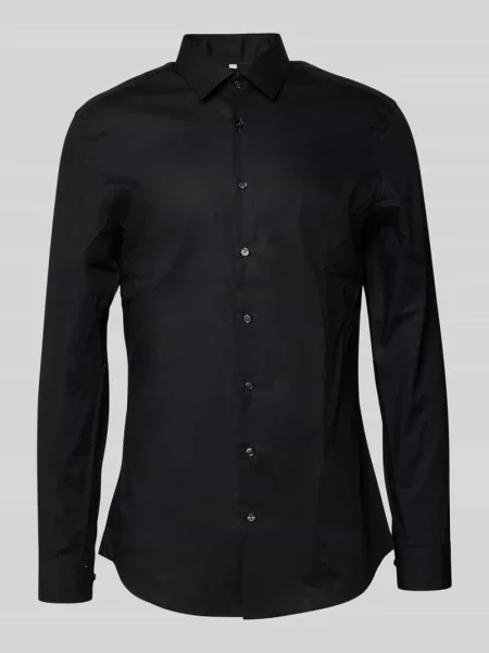Koszula biznesowa o kroju super slim fit z popeliny Jake*s czarna