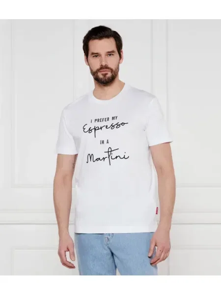 Joop! Jeans Tricou Almos alb