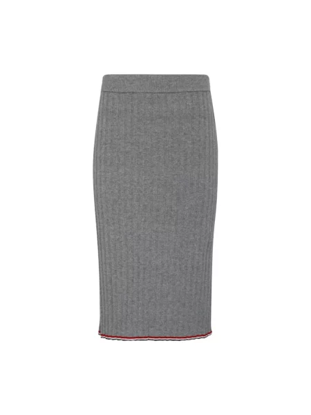 Spódnica Thom Browne z kaszmiru szara