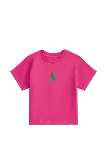 Koszulka polo dziecięca Polo Ralph Lauren różowa
