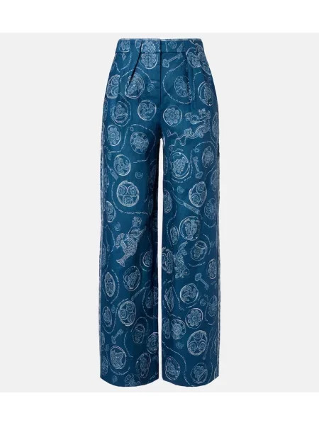 Pantaloni Alemais de in cu imagine albastru