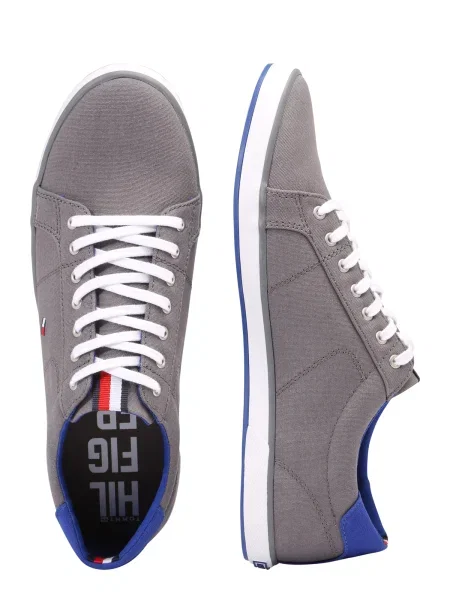 TOMMY HILFIGER Nízke tenisky / modrá sivá