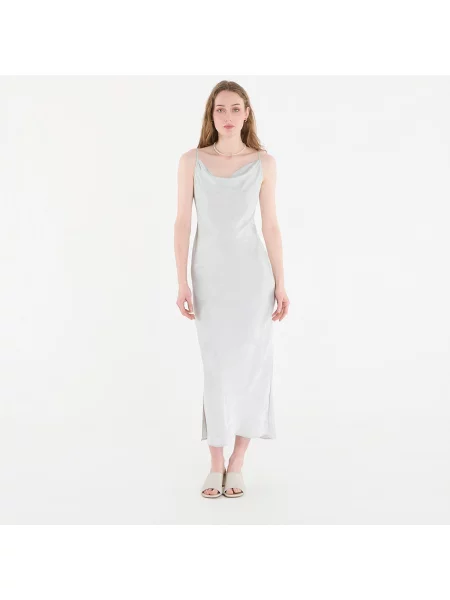 Rochie Calvin Klein Viscose Jacquard Maxi Slip Dress Green M verde