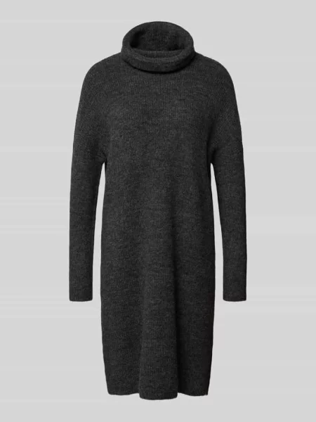Sukienka z dzianiny z dodatkiem wełny model JANA' Only szara