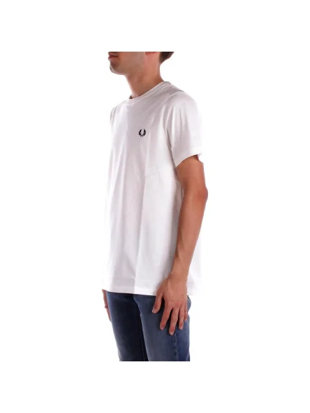 Tričko Fred Perry s okrúhlym výstrihom biela