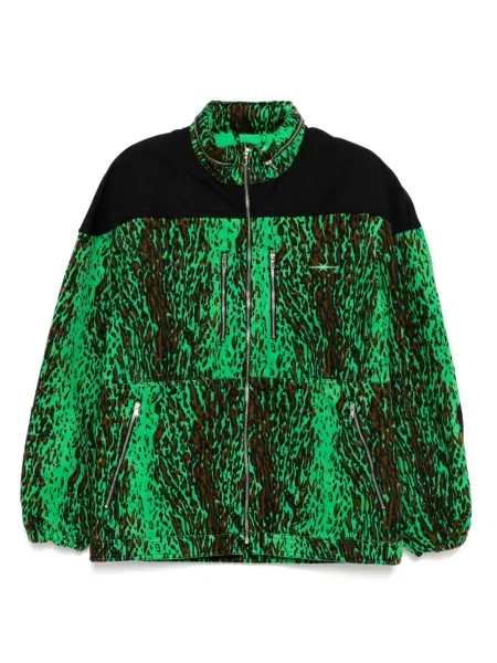 Яке Stain Shade с принт с леопардов принт черно