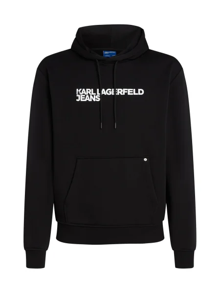 Geacă de blugi Karl Lagerfeld Jeans negru