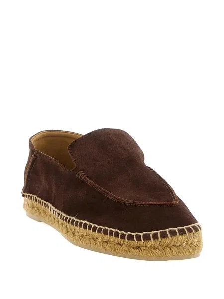 Espadrile Tom Ford din piele de căprioară maro