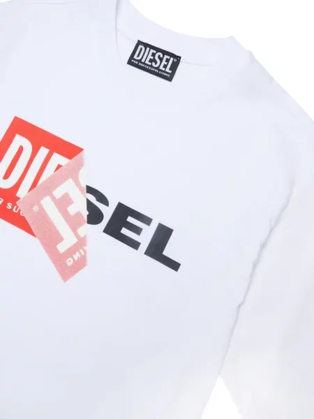 Koszulka dziecięca Diesel biała