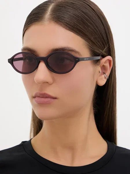 Jimmy Choo ochelari de soare rotunzi pentru femei violet
