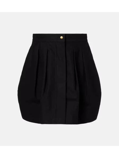 Pliszírozott twill rakott szoknya Max Mara fekete