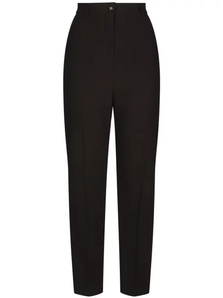 Pantaloni Dolce & Gabbana de lână negru