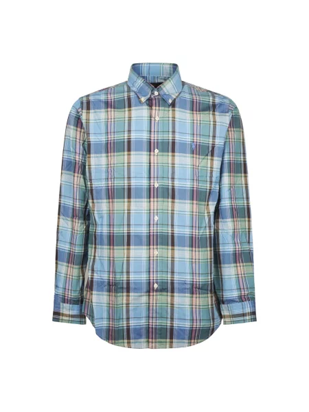 Koszula Polo Ralph Lauren w kratę niebieska
