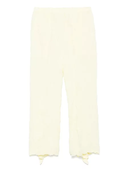 Pantaloni Issey Miyake galben