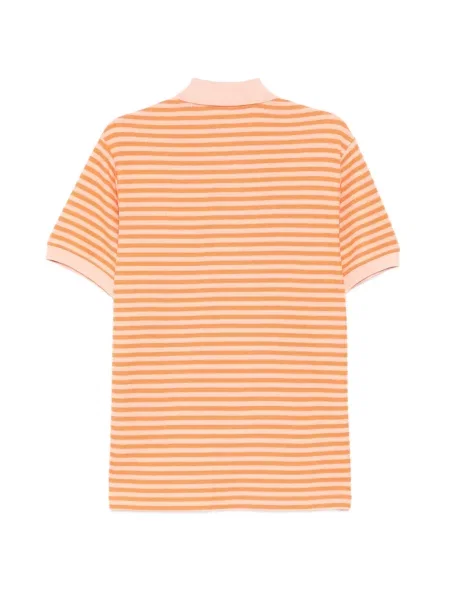 Ριγέ polo Lacoste πορτοκαλί