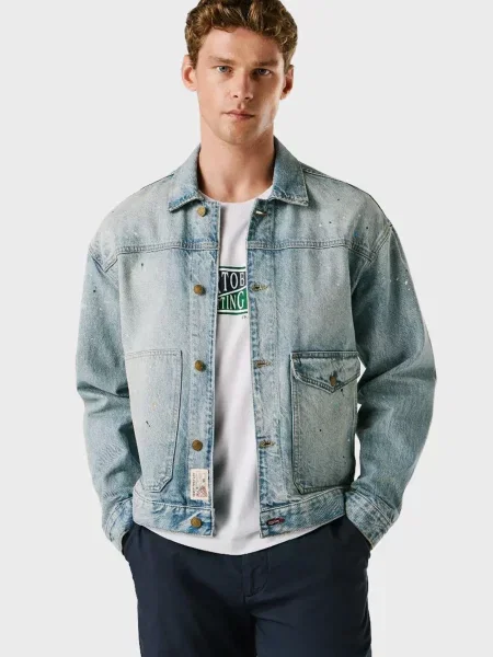 Джинсовая куртка Pepe Jeans голубая